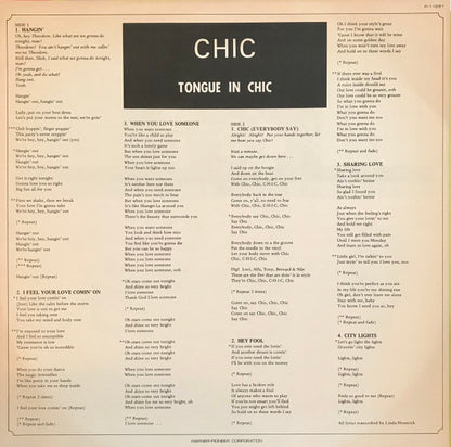Chic : Tongue In Chic (LP, Album, Promo)