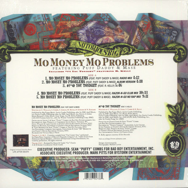 Notorious B.I.G. Featuring Puff Daddy &  Mase : Mo Money, Mo Problems (12", RSD, Single, Ltd, RE, Gre)