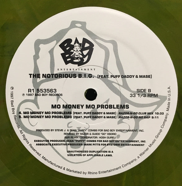 Notorious B.I.G. Featuring Puff Daddy &  Mase : Mo Money, Mo Problems (12", RSD, Single, Ltd, RE, Gre)