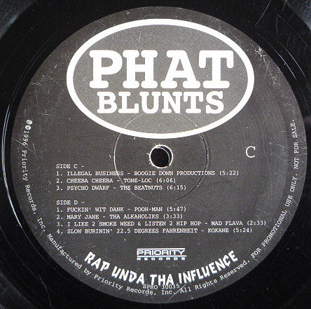 Various : Phat Blunts - Rap Unda Tha Influence (2xLP, Comp, Promo)