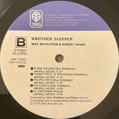 Max Middleton, Robert Ahwai : Another Sleeper (LP, Album)