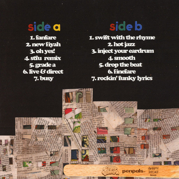 The Slipmat Brothers & Pen Pals (2) : Made For The Underground (LP, Album, Ltd, Ora)