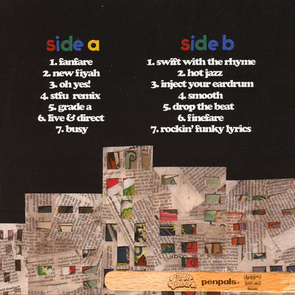 The Slipmat Brothers & Pen Pals (2) : Made For The Underground (LP, Album, Ltd, Ora)
