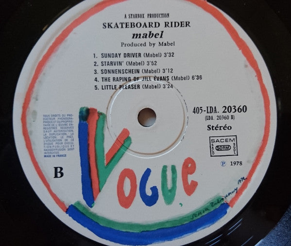 Mabel (2) : Skateboard Rider (LP, Album)