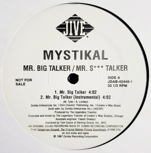 Mystikal : Mr. Big Talker (12", Single, Promo)