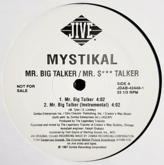 Mystikal : Mr. Big Talker (12", Single, Promo)