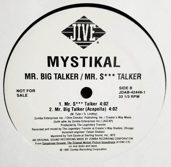 Mystikal : Mr. Big Talker (12", Single, Promo)