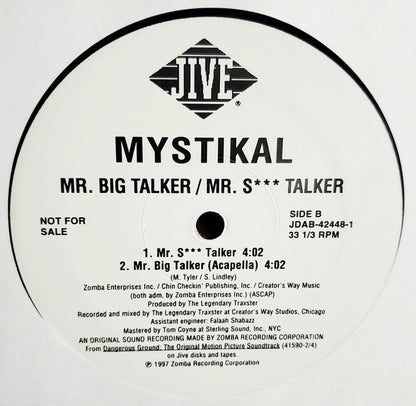 Mystikal : Mr. Big Talker (12", Single, Promo)