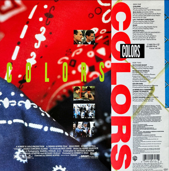 Various : Colors (Original Motion Picture Soundtrack) (LP, Album, Comp)