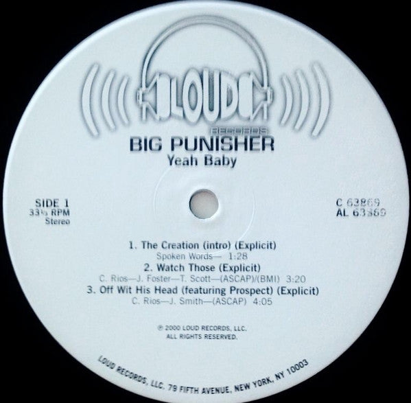 Big Punisher : Yeeeah Baby (2xLP, Album)