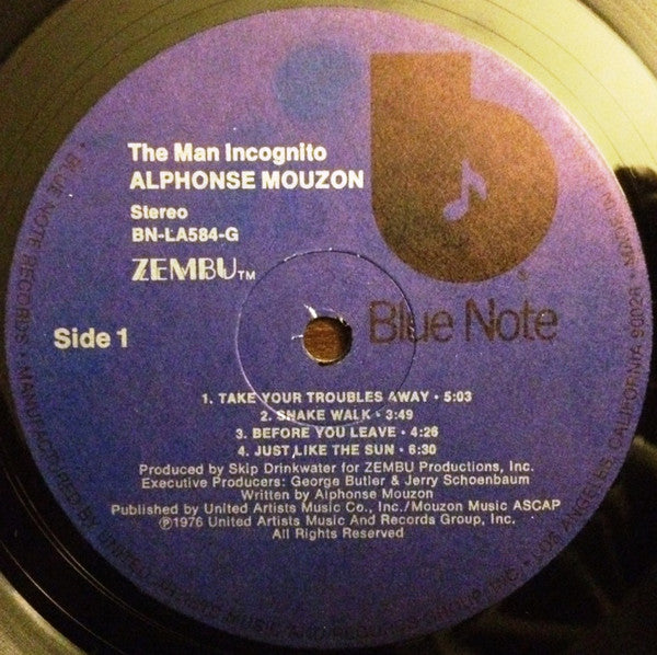 Alphonse Mouzon : The Man Incognito (LP, Album)
