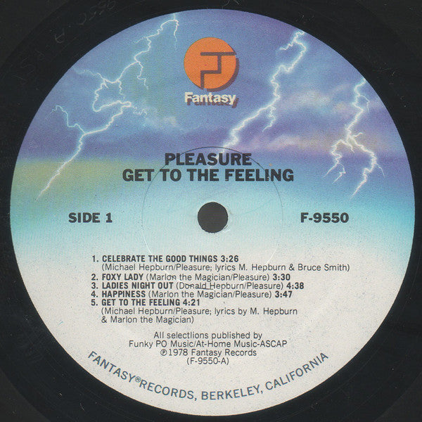 Pleasure (4) : Get To The Feeling (LP, Album, Pit)