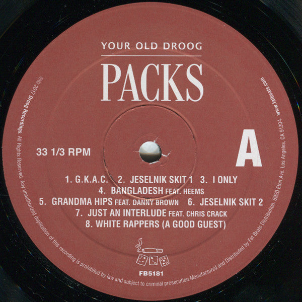 Your Old Droog : Packs (LP, Album)