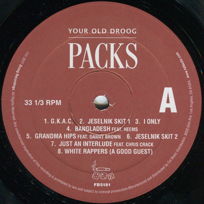 Your Old Droog : Packs (LP, Album)