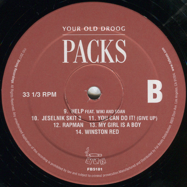 Your Old Droog : Packs (LP, Album)