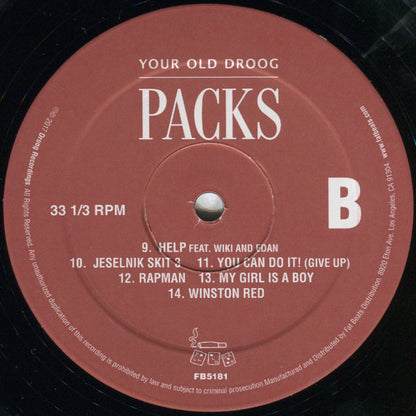 Your Old Droog : Packs (LP, Album)